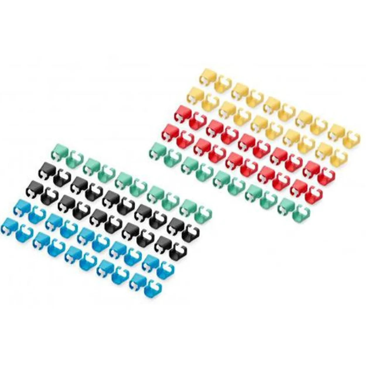 Digitus Farbclips für Patchkabel RJ45 100 Stk. gem.Farbe