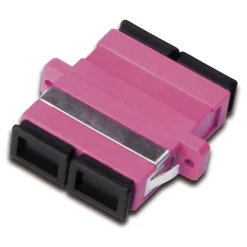 DIGITUS FO COUPLER DUPLEX SC TO SC MM OM4 VIOLET CERAMIC SLEEVE