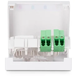 Digitus FTTH Gehäuse mit 2 x LC/APC DX Kupplung mit Shutter