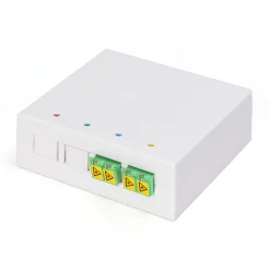 Digitus FTTH Gehäuse mit 2 x LC/APC DX Kupplung mit Shutter