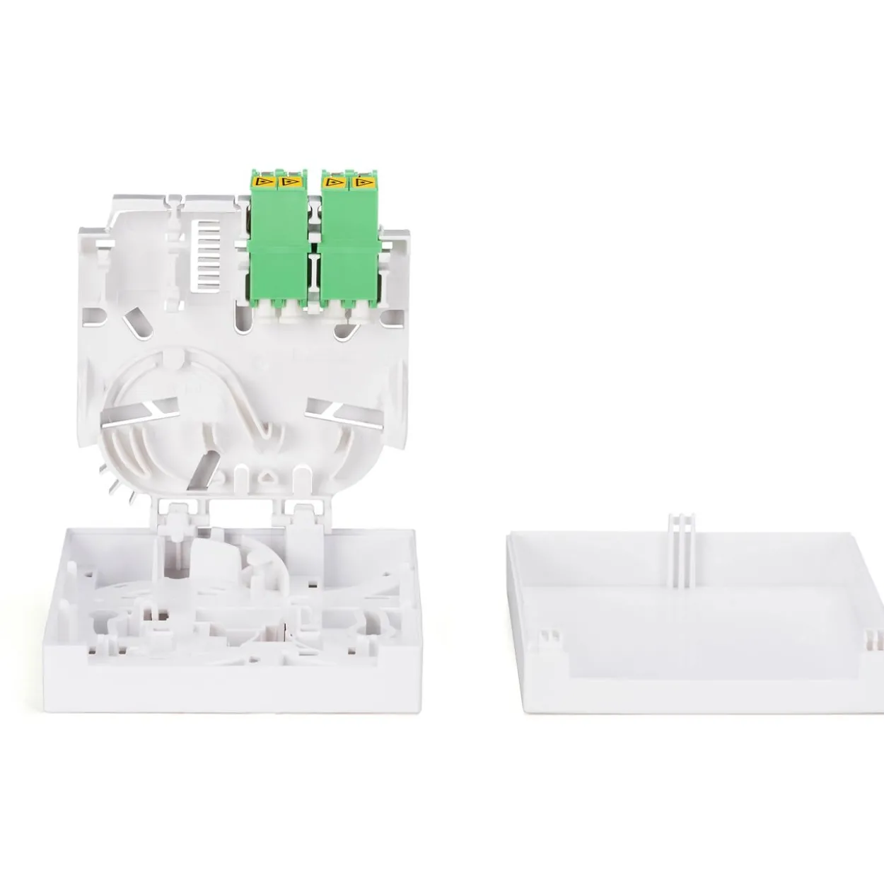 Digitus FTTH Gehäuse mit 2 x LC/APC DX Kupplung mit Shutter