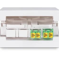 Digitus FTTH Gehäuse mit 2 x LC/APC DX Kupplung mit Shutter
