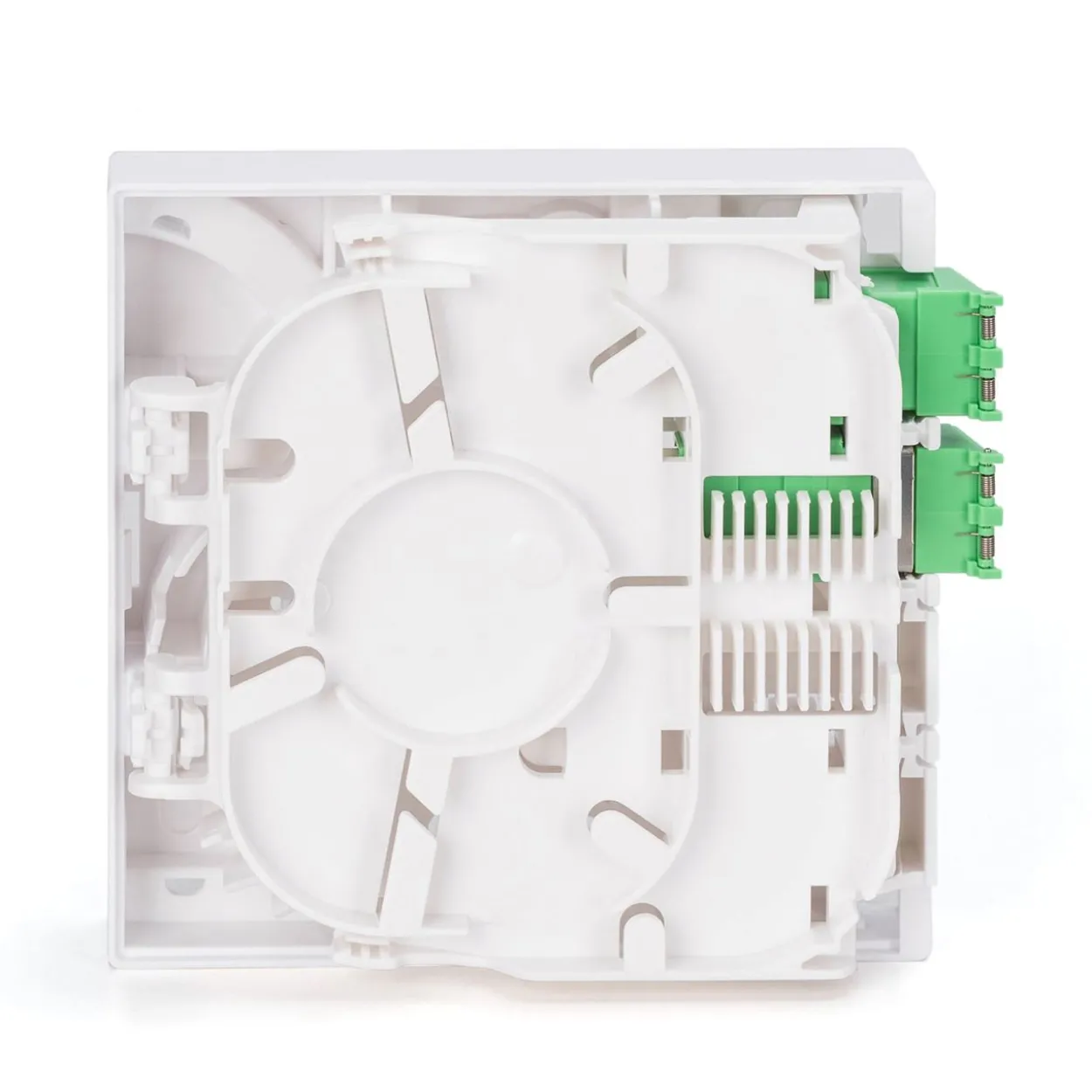 Digitus FTTH Gehäuse mit 2 x LC/APC DX Kupplung mit Shutter