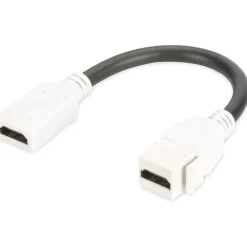 Digitus HDMI 2.0 Keystone Modul fur DN-93832 mit 16cm Kabel reinweiss