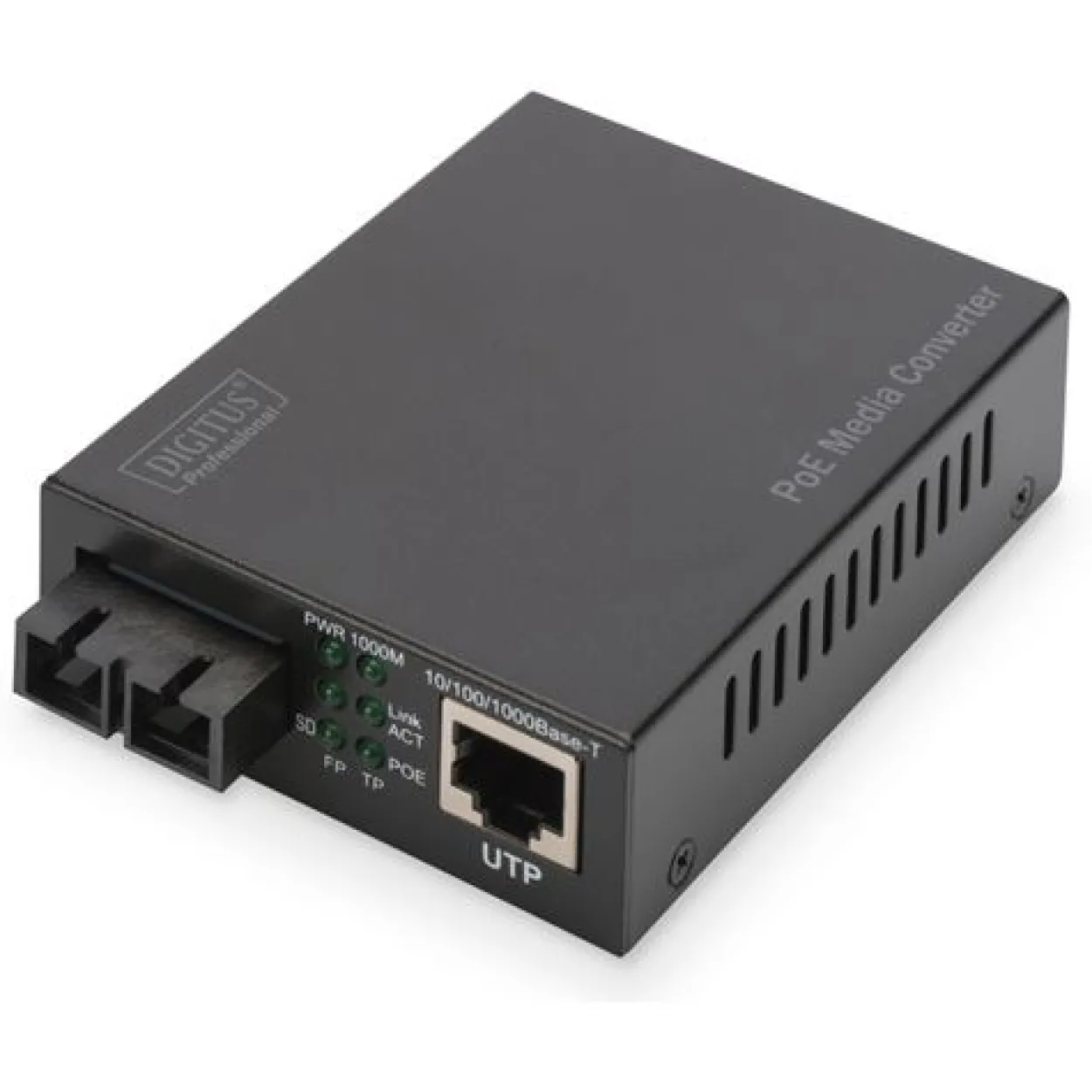 Digitus Konverter Gigabit PoE Multim. Media RJ45/SC MM PSE
