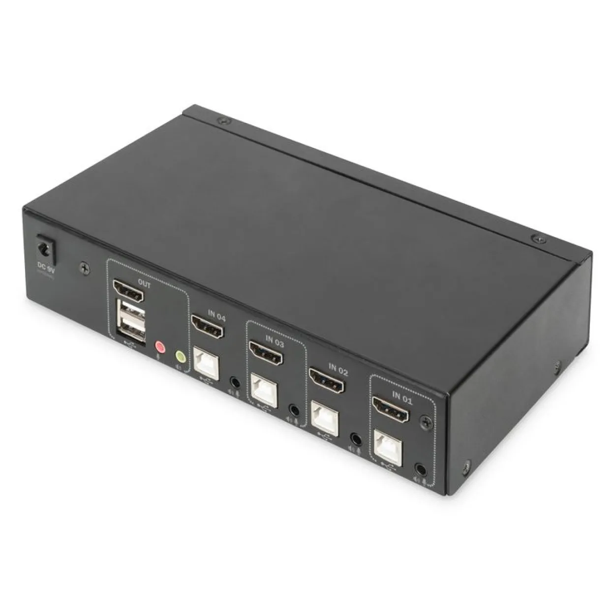 Digitus KVM Switch, 4-Port, Single-Display, 4K, HDMI