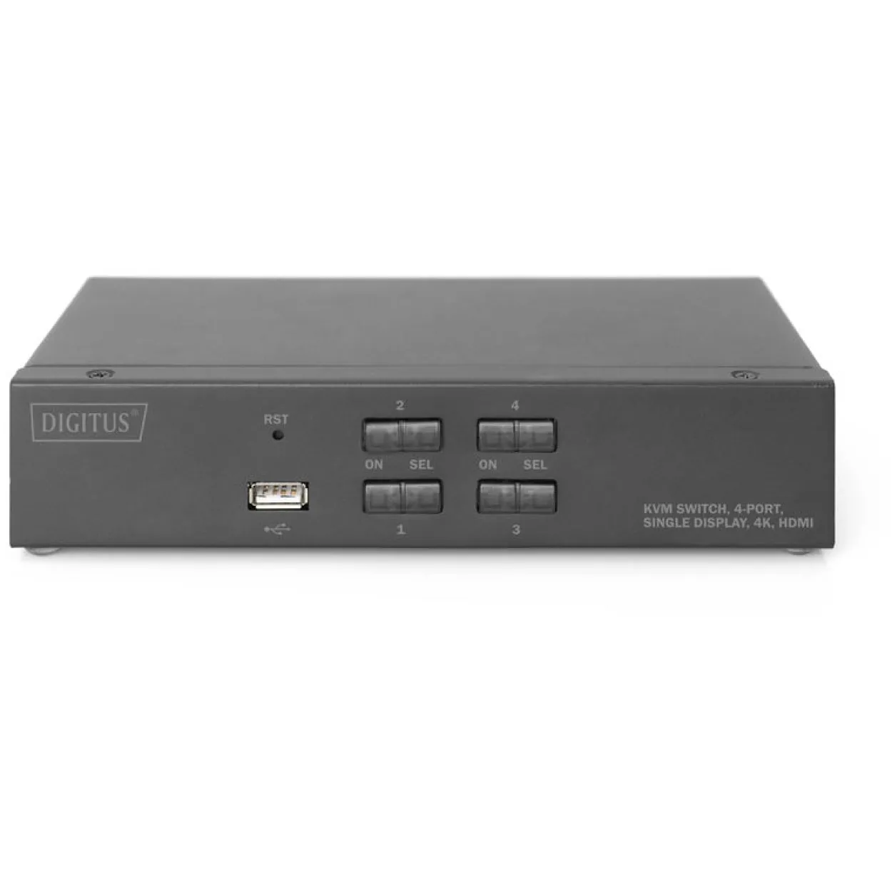 Digitus KVM Switch, 4-Port, Single-Display, 4K, HDMI
