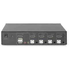 Digitus KVM Switch, 4-Port, Single-Display, 4K, HDMI