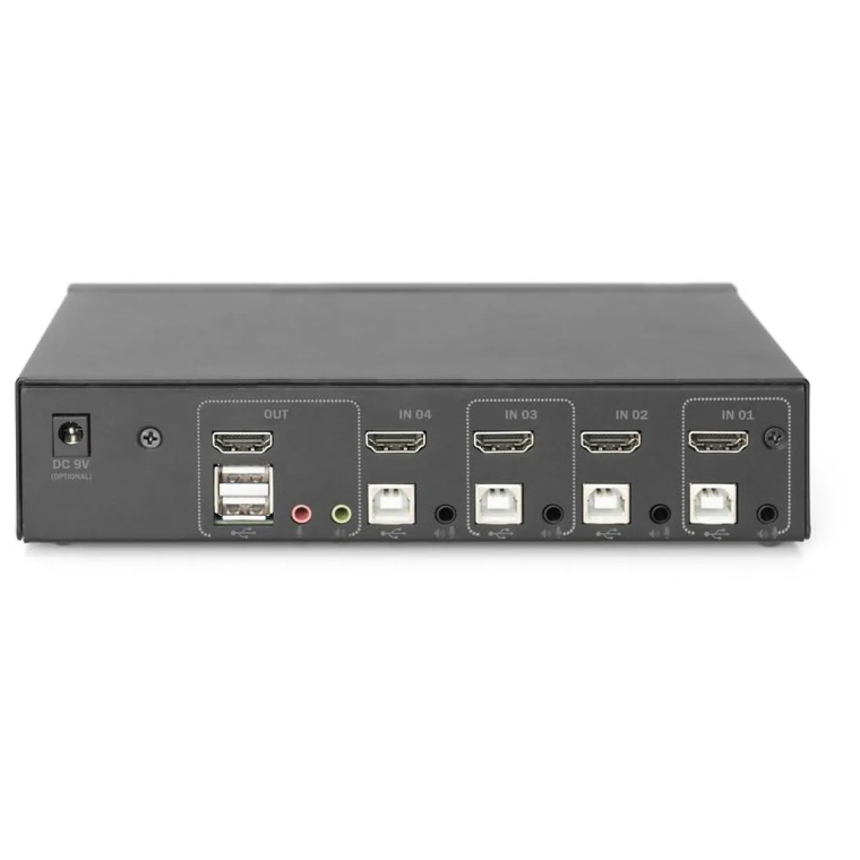Digitus KVM Switch, 4-Port, Single-Display, 4K, HDMI
