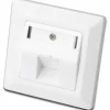 DIGITUS Leerdose für Keystone Module, 1-fach, reinweiß