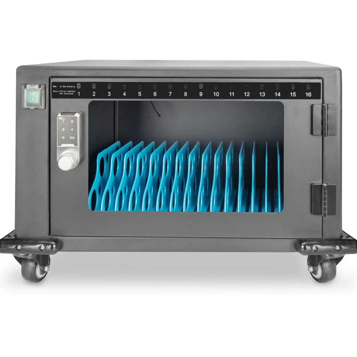 Digitus Mobiler Ladeschrank Tablets 14"/16 Ladestationen/384x550x375mm