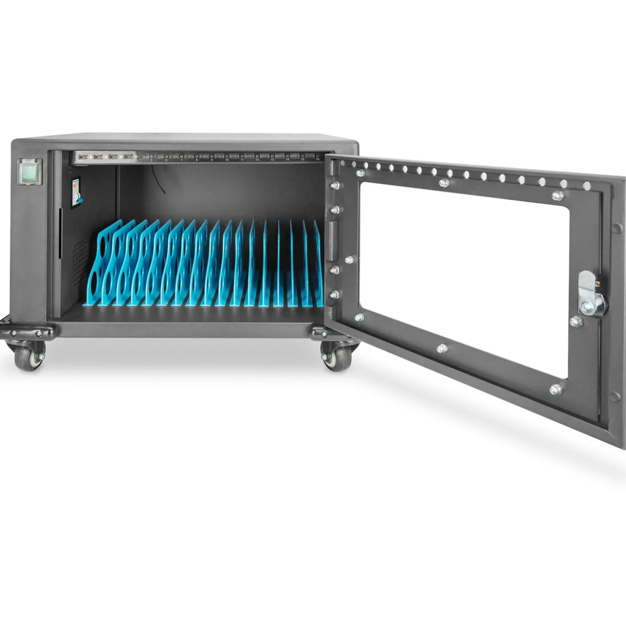 Digitus Mobiler Ladeschrank Tablets 14"/16 Ladestationen/384x550x375mm