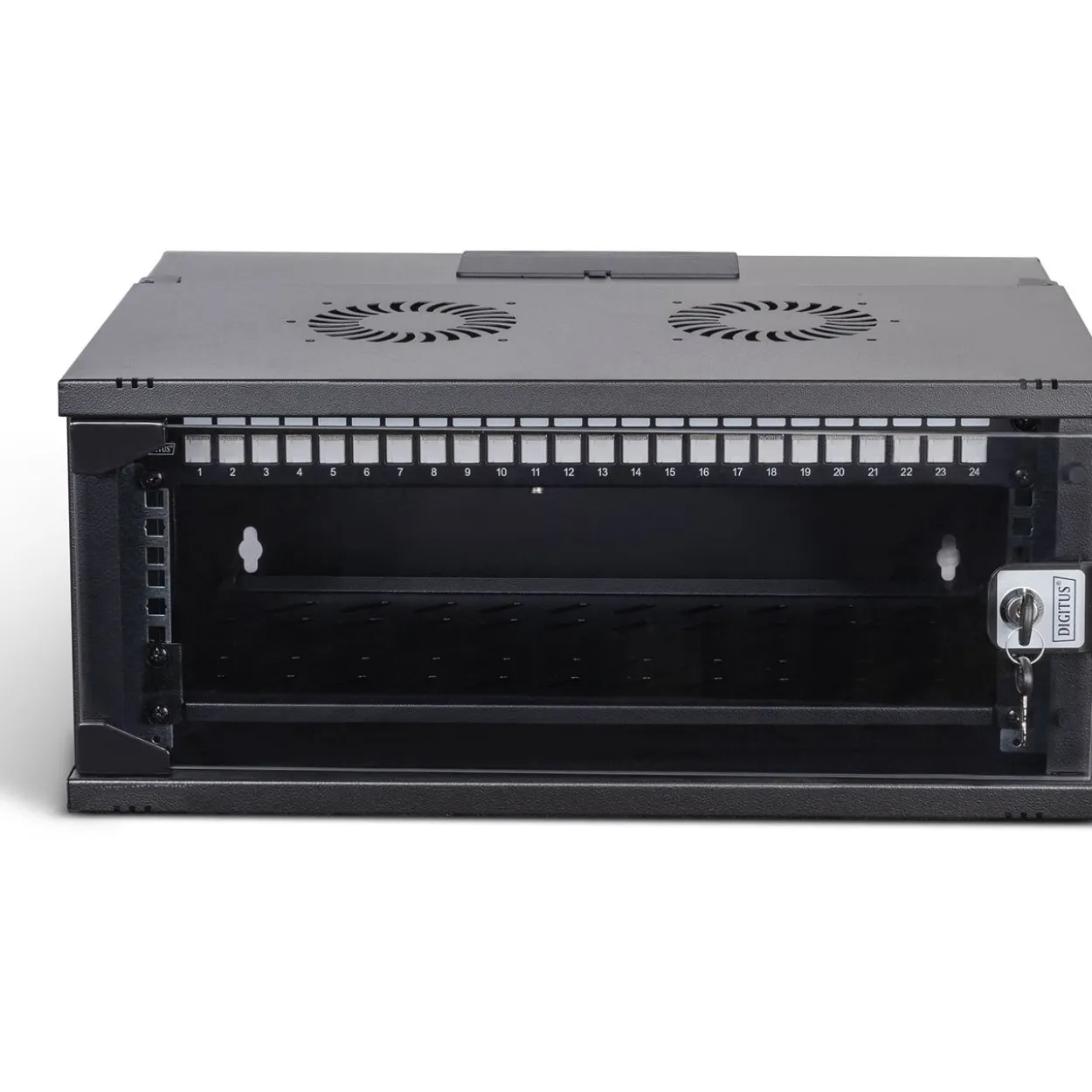 Digitus Netzwerk-Set 483 mm (19") - 4HE, 540x400 mm (BxT) sw