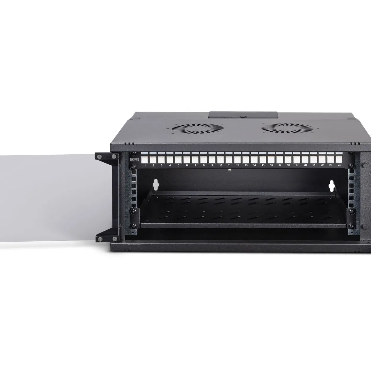 Digitus Netzwerk-Set 483 mm (19") - 4HE, 540x400 mm (BxT) sw