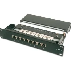 Digitus Patchfeld 10" Zoll DN-91608S 8 Port geschirmt Cat. 6