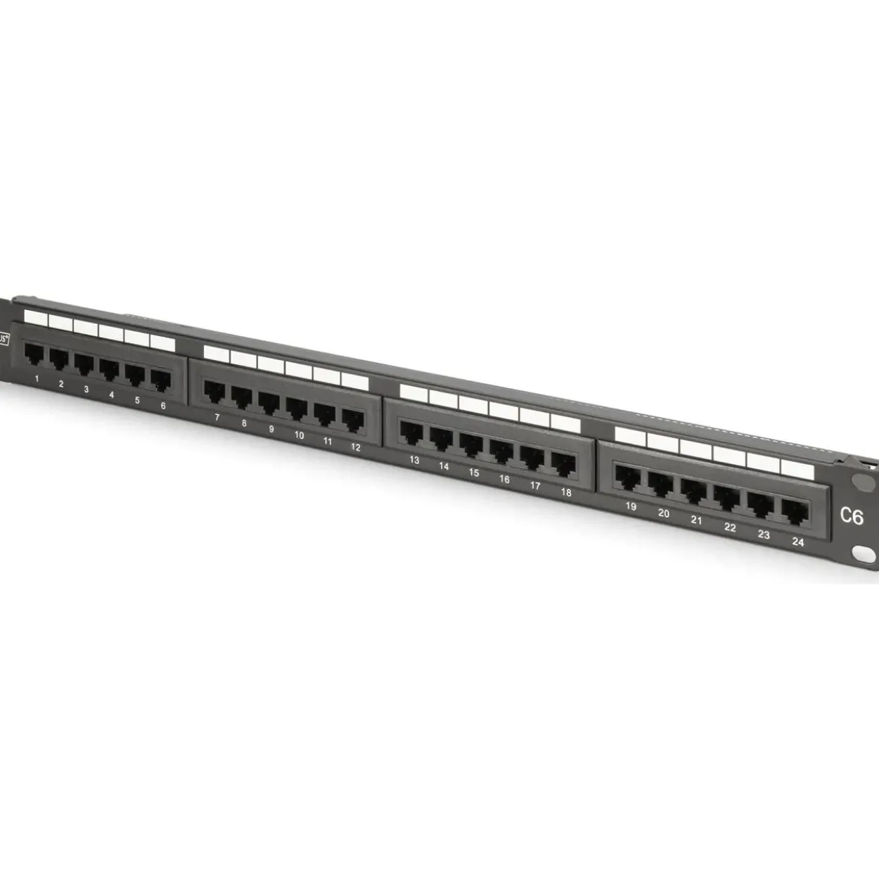 Digitus Patchpanel 1U 24-Port LSA Cat6 8P8C ungeschirmt