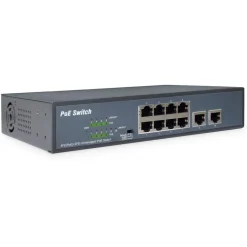 Digitus 8-Port Fast Ethernet PoE-Switch + 2 Uplinks