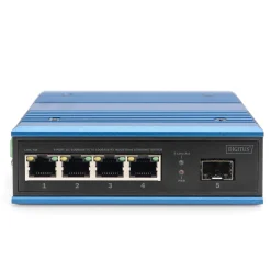 Digitus Switch Ind. 4-Port 10/100 blau