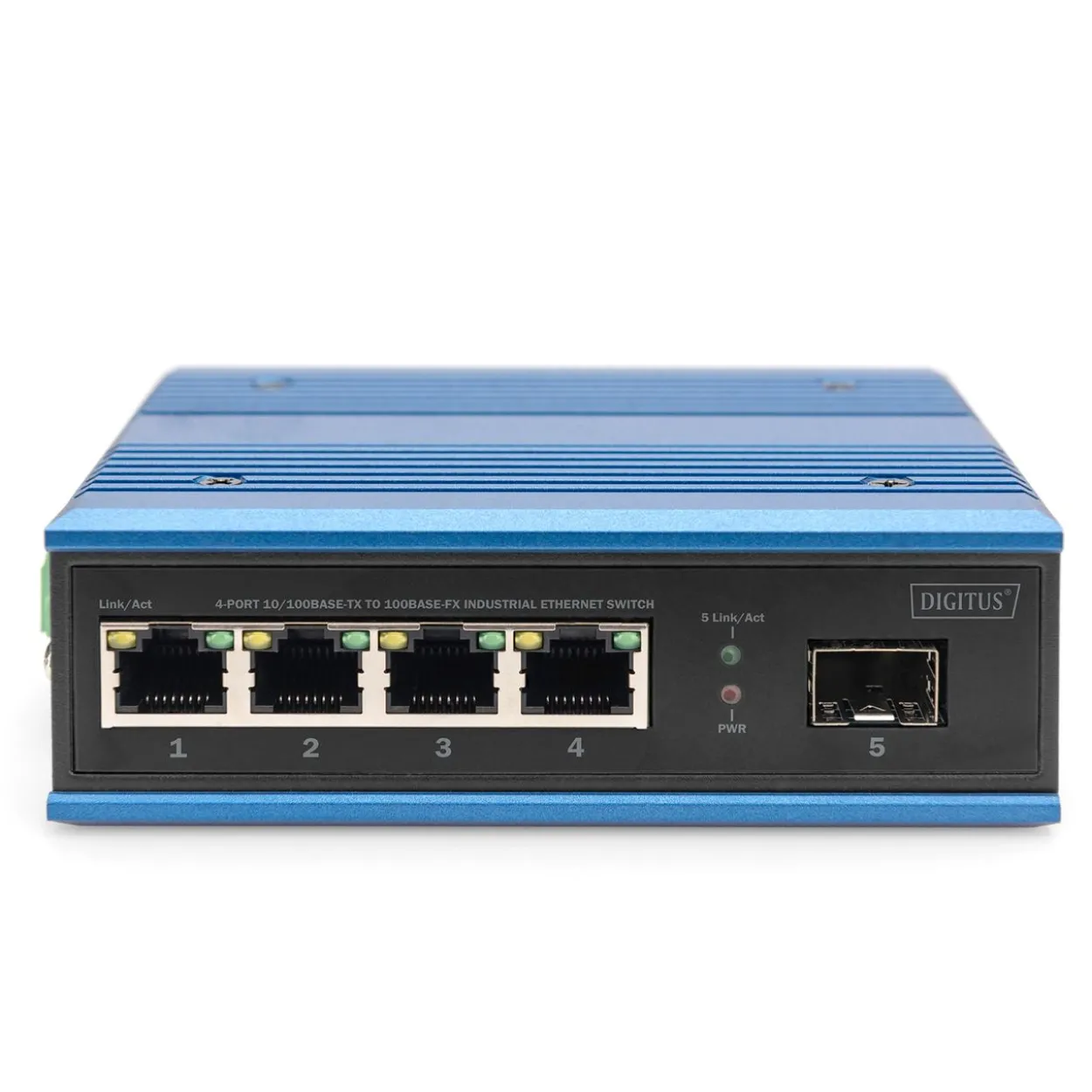 Digitus Switch Ind. 4-Port 10/100 blau