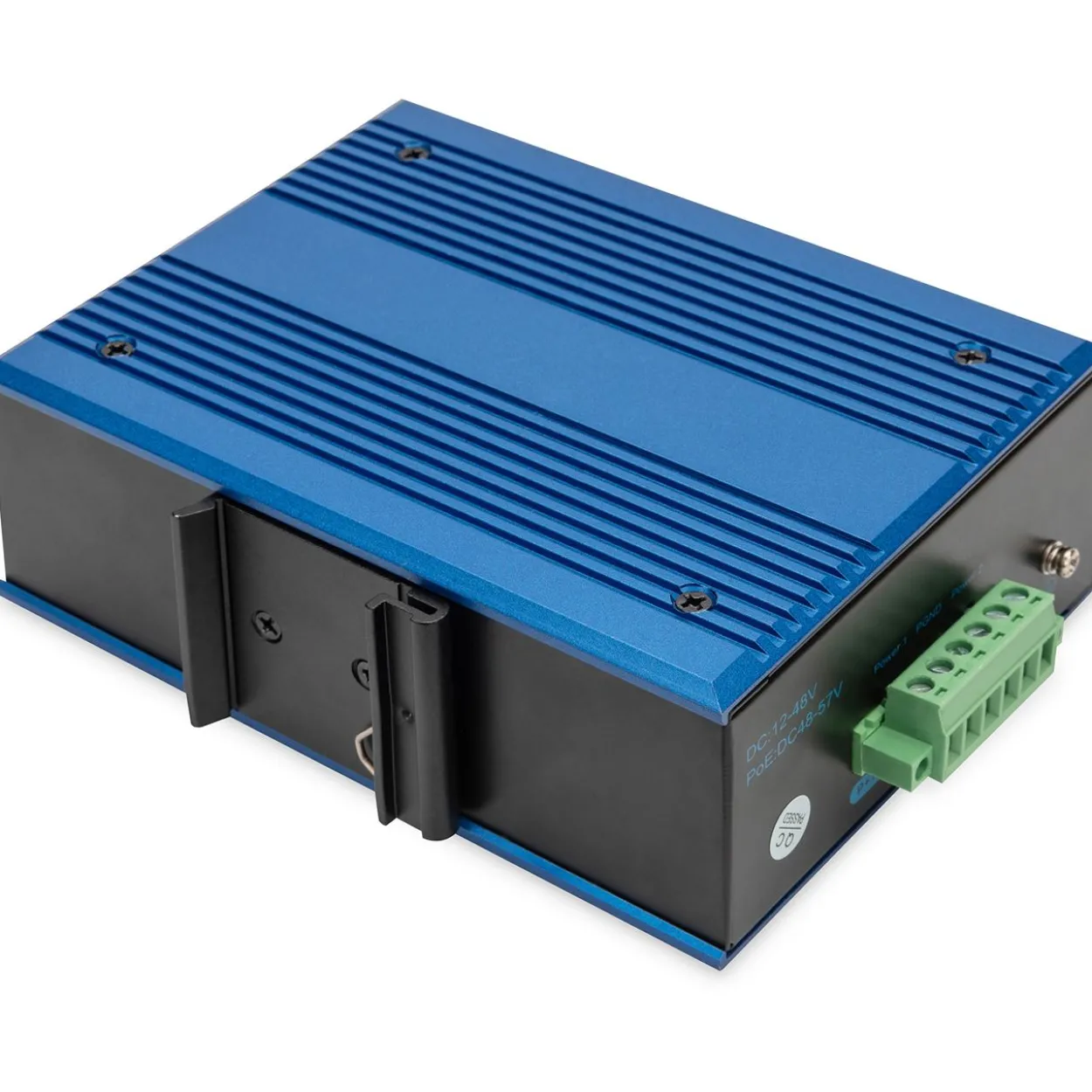 Digitus Switch Ind. 8-Port 10/100 PoE Unmanaged blau
