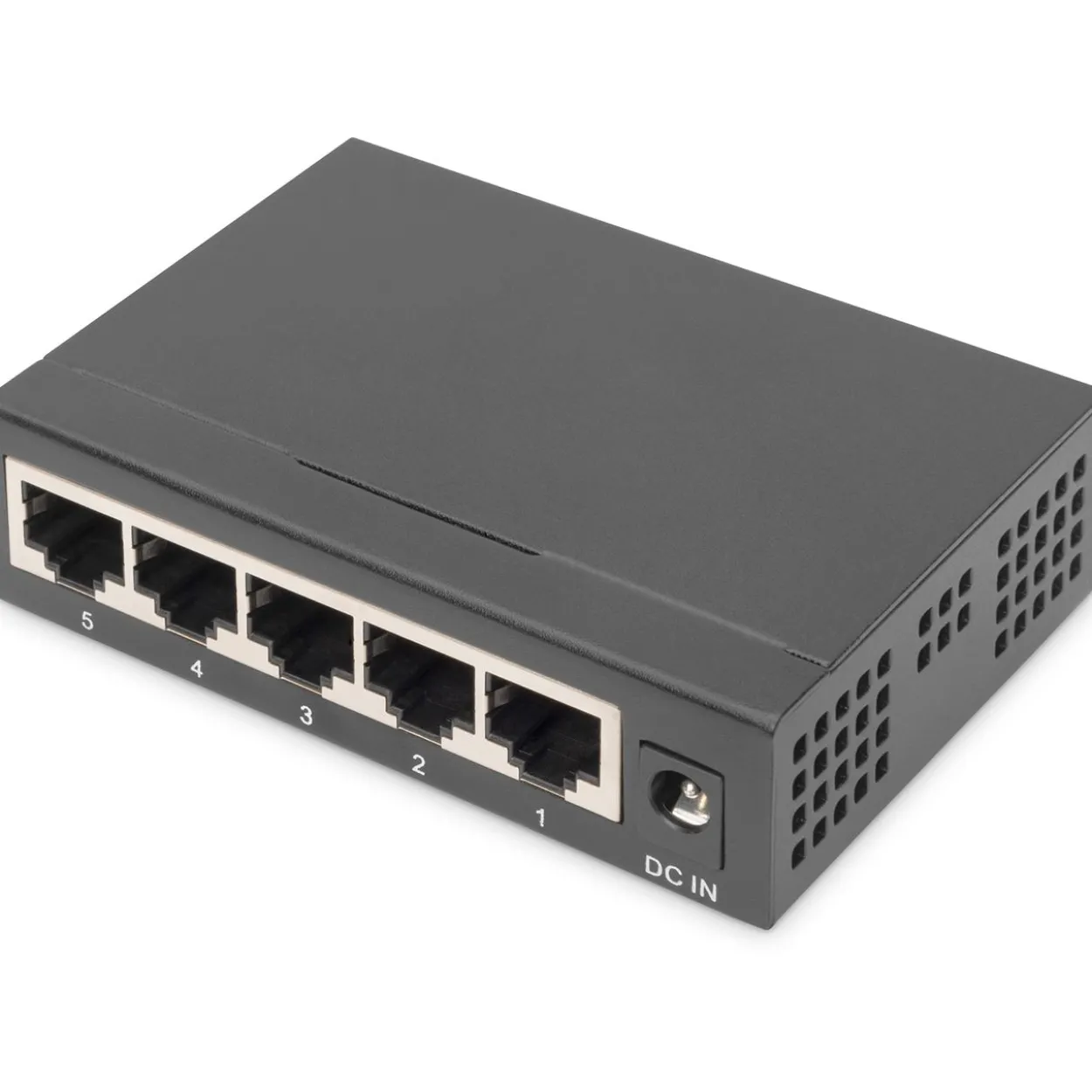 Digitus Switch 5-Port Gigabit Unmanaged Metallgehäuse schw