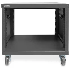 DIGITUS 8U AVS rack 420 x 507 x 460mm threaded mounting holes castors bl