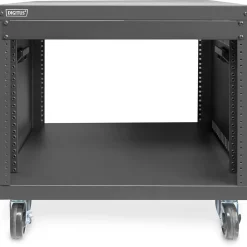 DIGITUS 8U AVS rack 420 x 507 x 460mm threaded mounting holes castors bl