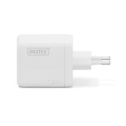 Digitus USB-Ladegerät GaN 100W, 2x USB-C, 1x USB-A weiß