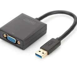 Digitus USB 3.0 - VGA Grafikadapter, USB auf VGA, schwarz