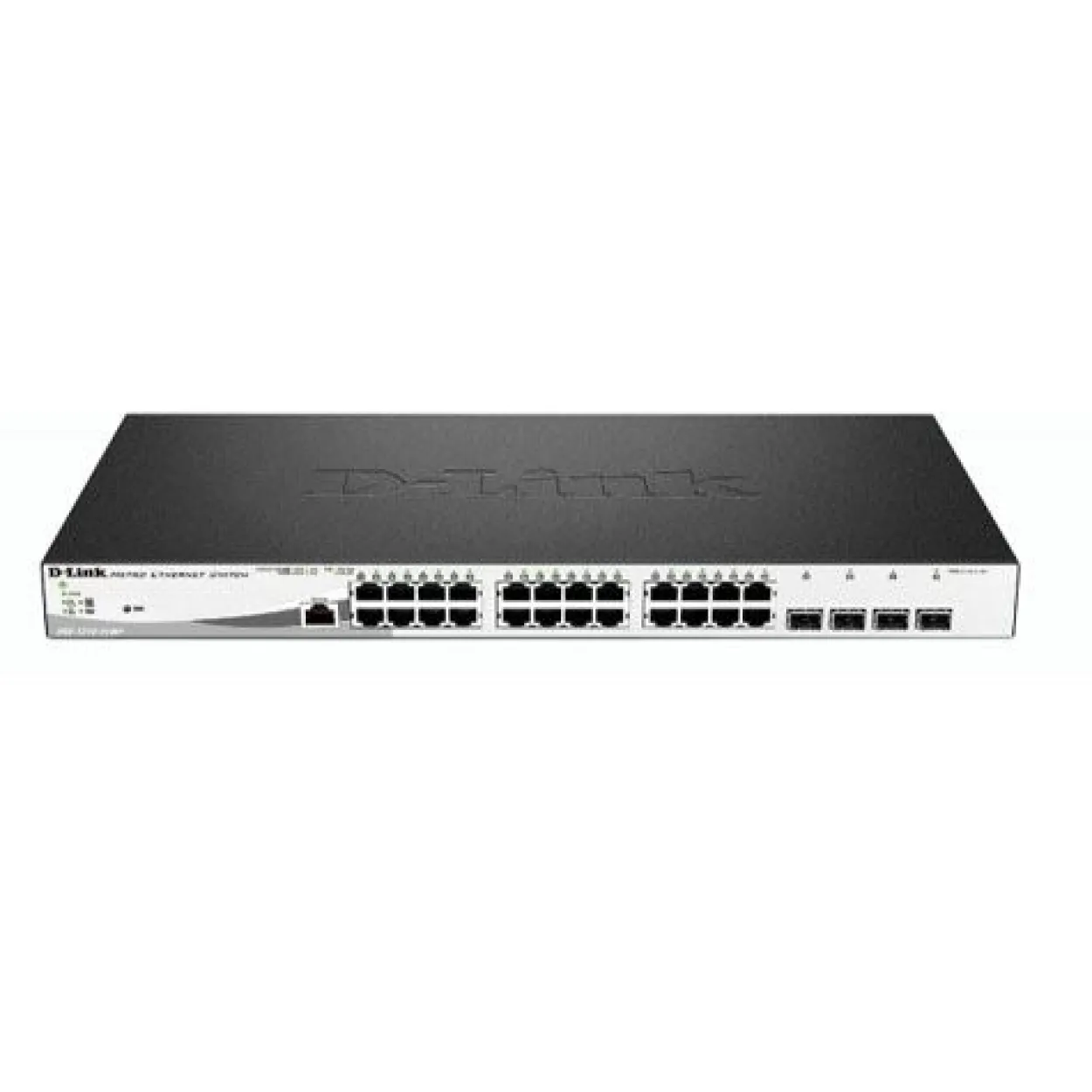 D-Link DGS-1210-28MP/E 28-Port Layer2 PoE+ Gigabit Smart Managed Switch 24x 10/100/1000BASE-T PoE 4x 100/1000Mbps combo/SFP 370W PoE
