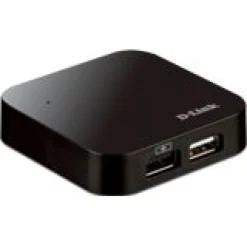 D-Link DUB-H4/E 4-port USB 2.0 extern mit Netzteil schwarz