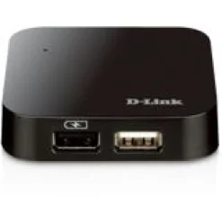 D-Link DUB-H4/E 4-port USB 2.0 extern mit Netzteil schwarz