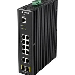 D-LINK 12 Port L2 Industrial Smart Managed Switch with 10 x 1GBaseTX ports and 2 x SFP ports