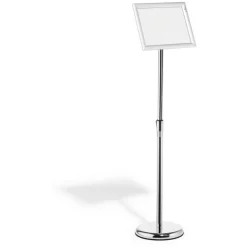 Durable Bodenständer INFO Aluminium Klapprahmen A4 silber