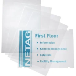 DURABLE Einsteckfolien für Türschilder CRYSTAL SIGN REFILL 29,7 x 42,0 cm, 10 St.