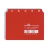 Durable Karteiregister A - Z, PP, A7 quer, rot, 25-teilig
