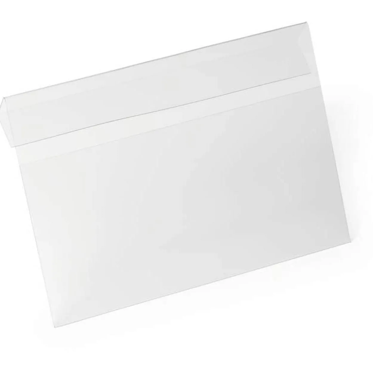 DURABLE 10 Kennzeichnungstaschen HARD COVER transparent DIN A5 quer