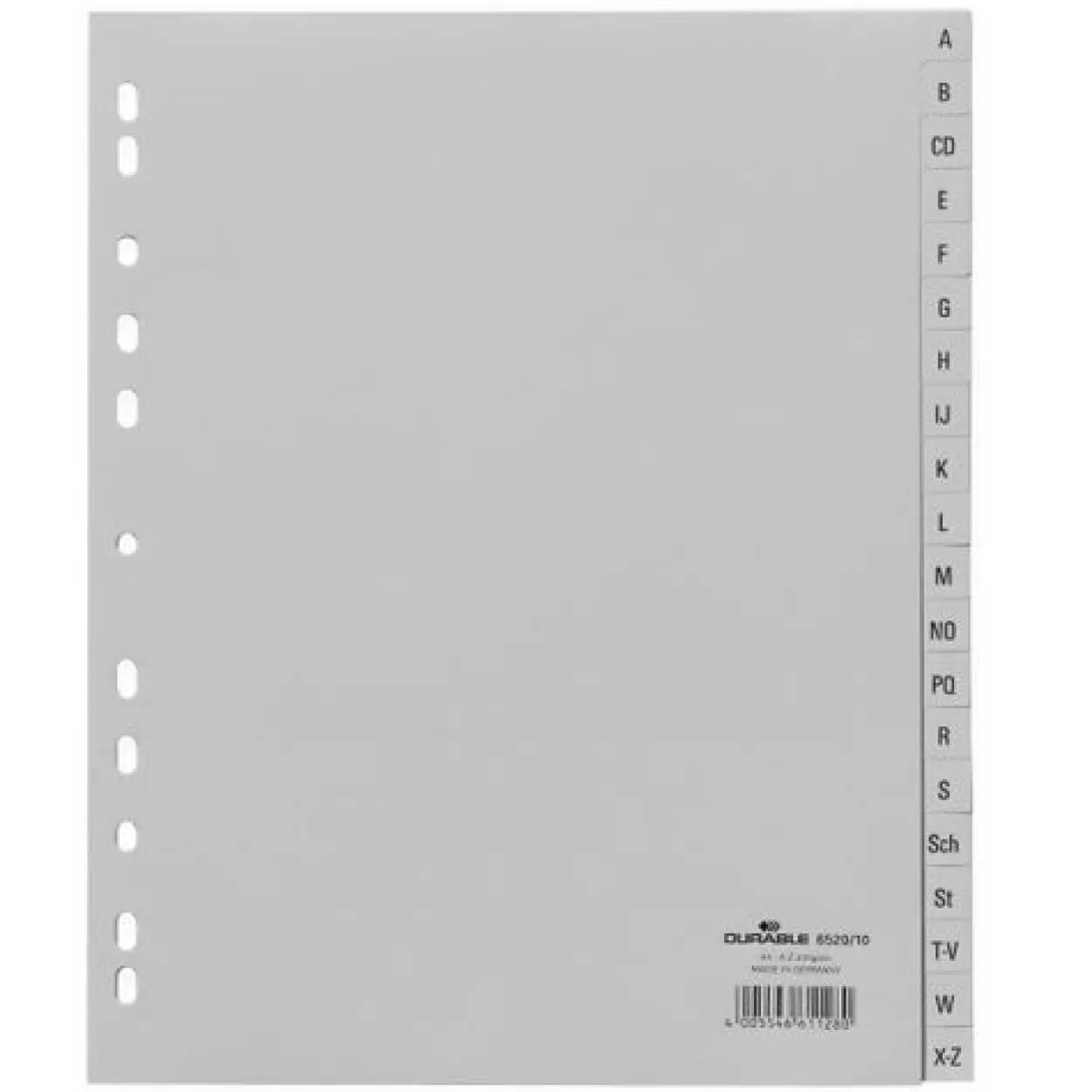 Durable Kunststoff-Register, A-Z, A4, überbreit, 20-teilig