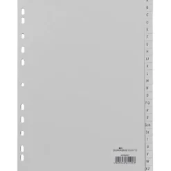 Durable Kunststoff-Register, A-Z, A4, 24-teilig, grau
