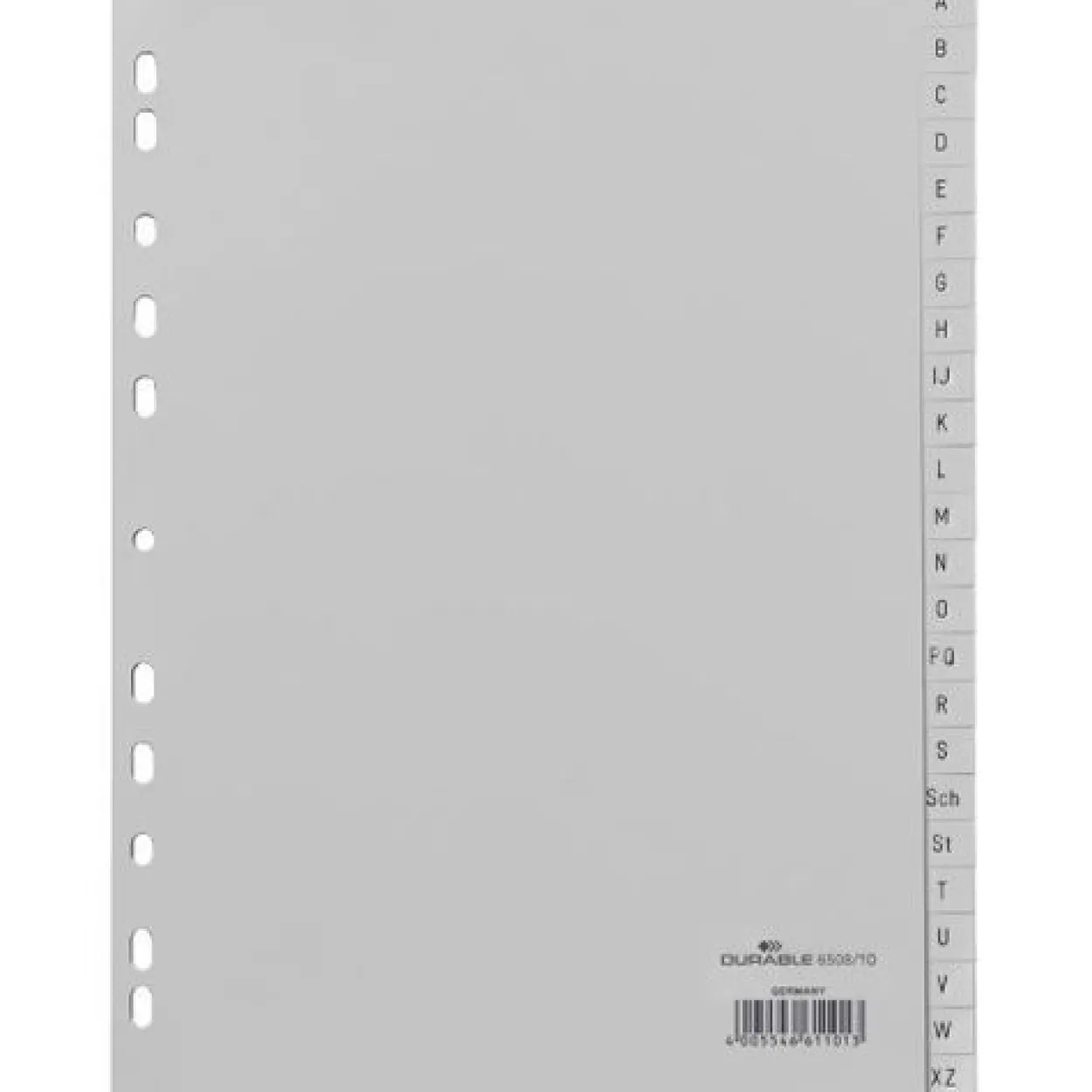 Durable Kunststoff-Register, A-Z, A4, 24-teilig, grau