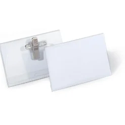 DURABLE 5 Namensschilder mit Kombiklemme 9,0 x 5,4 cm
