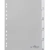 DURABLE Ordnerregister Vollformat 1-5 grau 5-teilig mit Wechseltaben, 1 Satz