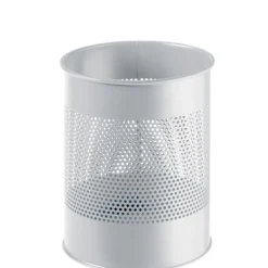 Durable Papierkorb Metall rund 15 Liter mit Ring 165mm grau