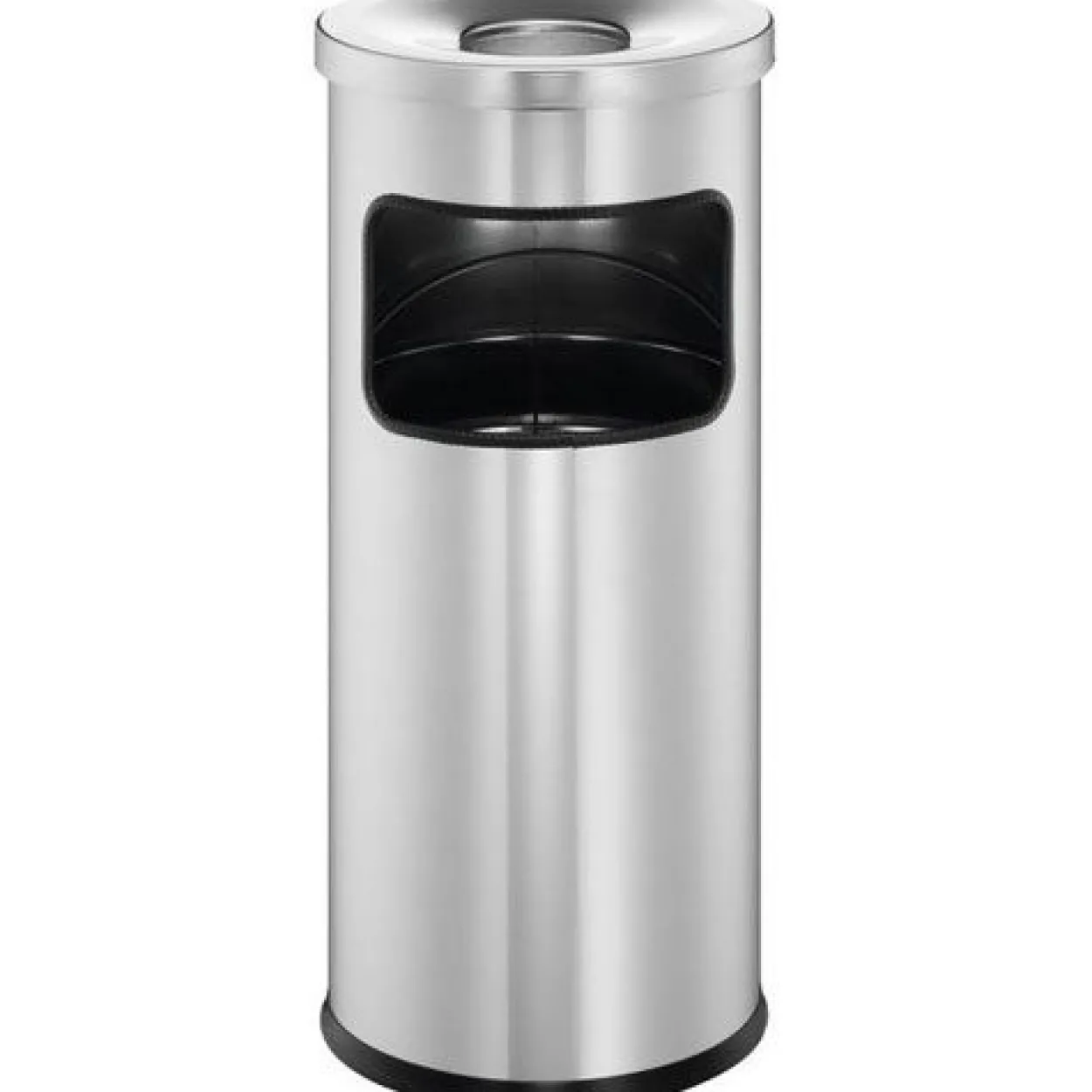 Durable Papierkorb Safe mit Ascher rund silber