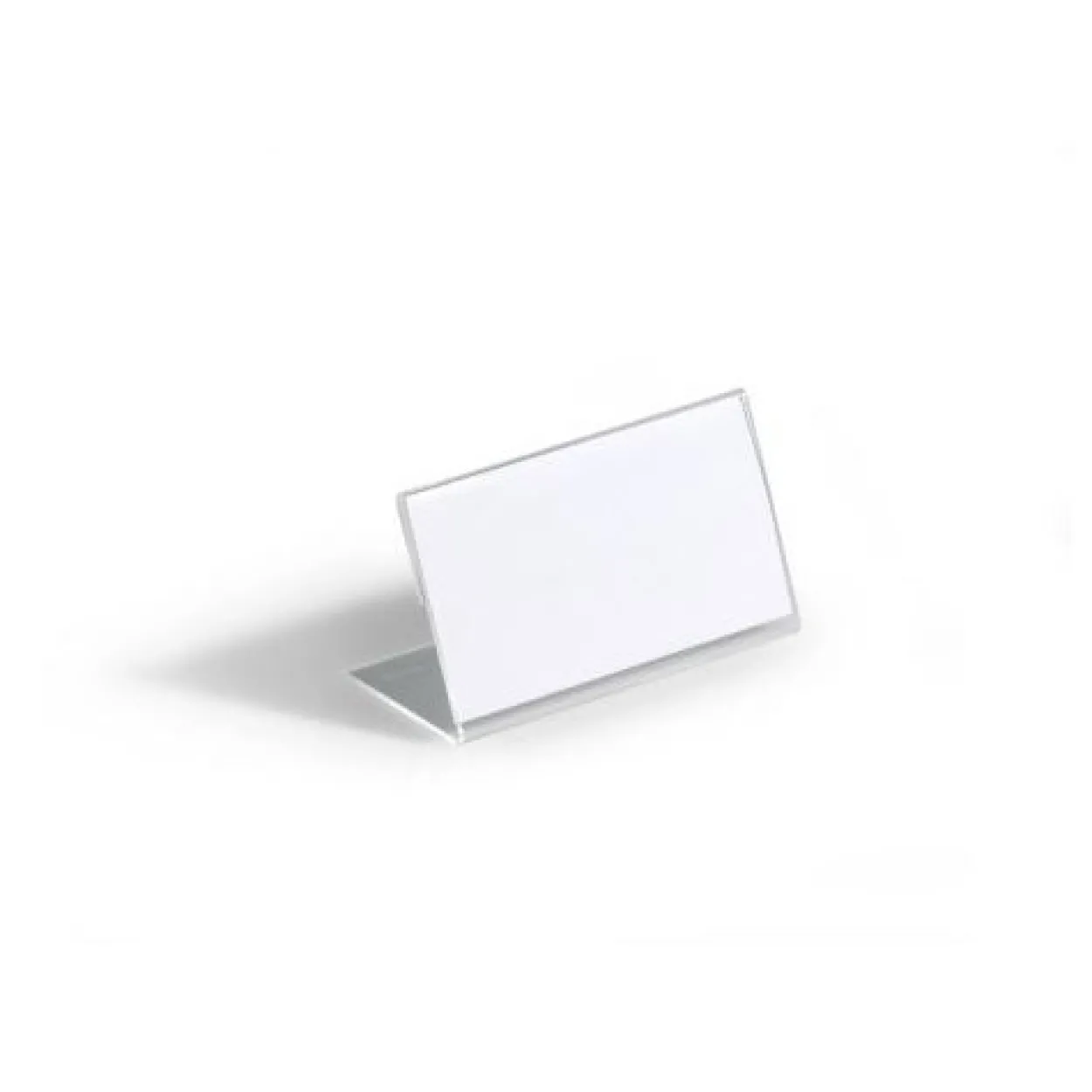 DURABLE Tisch-Namensschild, L-Form, aus Acryl, transparent 100 x 52 mm