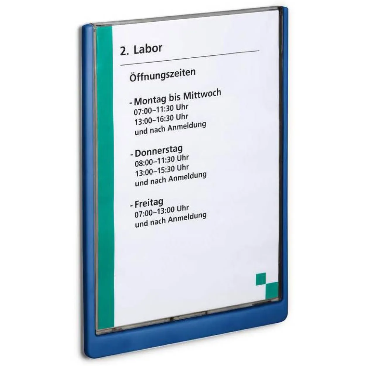 DURABLE Türschild CLICK SIGN Kunststoff blau DIN A4