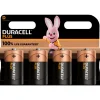 Duracell Batterie Alkaline, Mono, D, LR20, 1.5V Plus, Extra Life, Retail Blister (4-Pack)