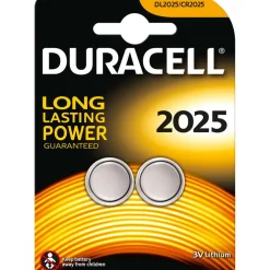 Duracell CR2025 Lithium Knopfzellen Batterie 3.0 V 2er Pack