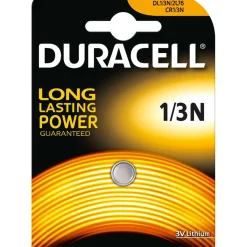 Duracell 1/3N CR1/3 N Lithium Knopfzellen Batterie 3.0 V 1er Pack