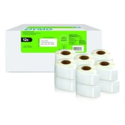 Dymo LW-Rücksendeetiketten Vorteilspack 25x54mm 12Rl 500St/R